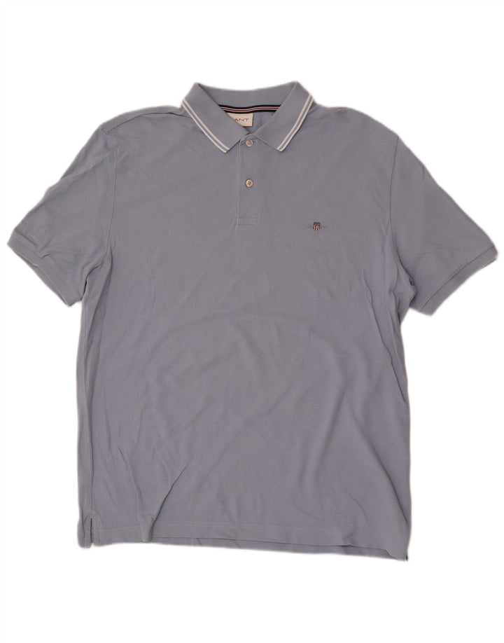 Tricou polo pentru bărbați Gant, mare, albastru, bumbac