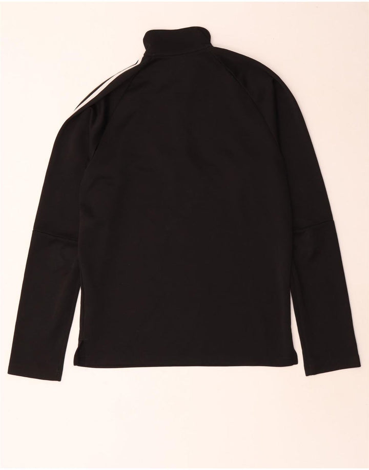 Adidas pentru bărbați Climalite Zip Neck Pullover Trening Top Mic Negru Poliester
