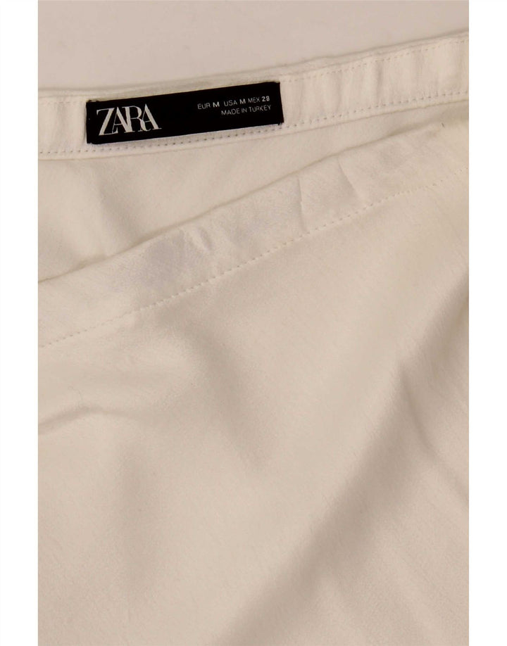 Fusta A-Line Femei Zara Medium W28 Alb