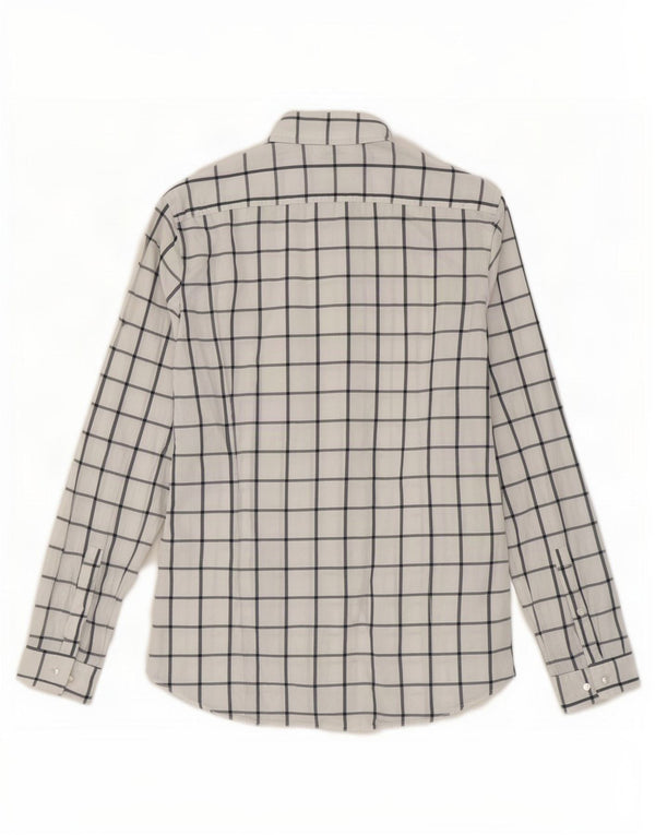 Cămașă Slim Fit Michael Kors pentru bărbați, carouri albe medii