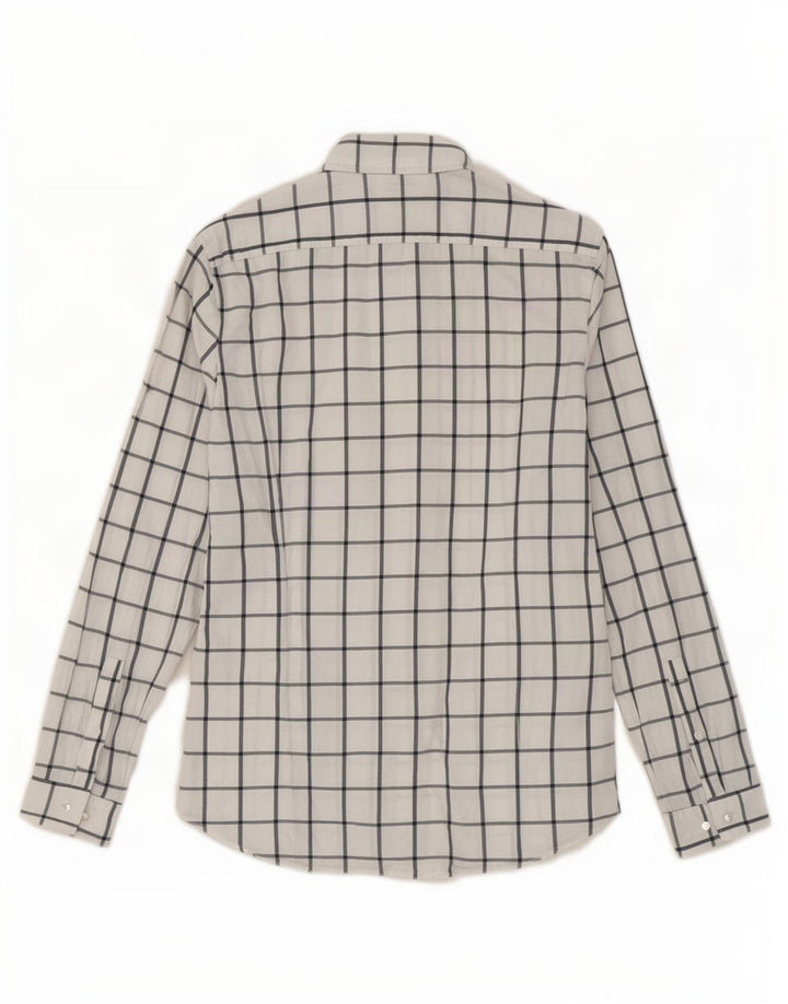 Cămașă Slim Fit Michael Kors pentru bărbați, carouri albe medii