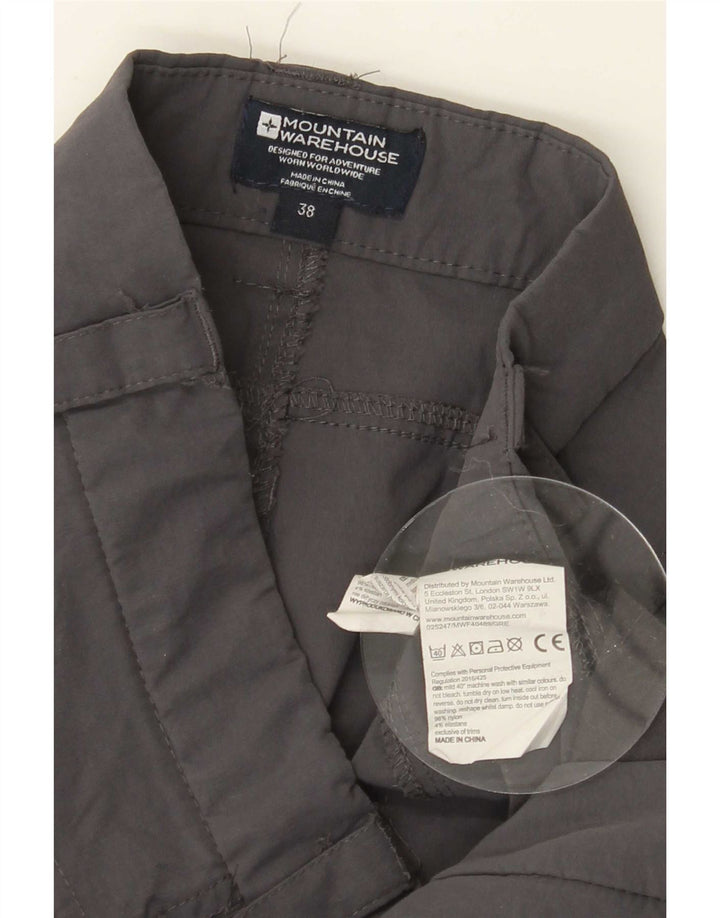 Mountain Warehouse Pantaloni cargo pentru drumeții pentru bărbați W38 L32 nailon gri