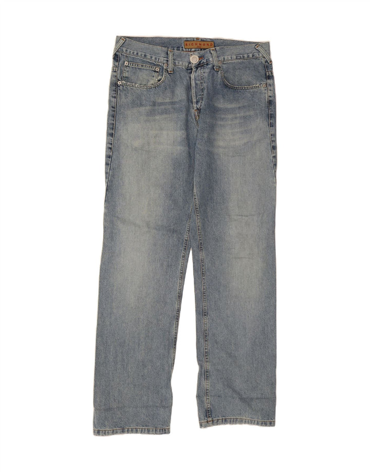 RICHMOND Mens Straight Jeans W35 L34 Blue Cotton Vintage Richmond and Second-Hand Richmond from Messina Hembry 