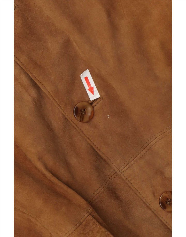 Jachetă Bomber de piele intoarsa pentru barbati Barisal IT 58 4XL piele bej