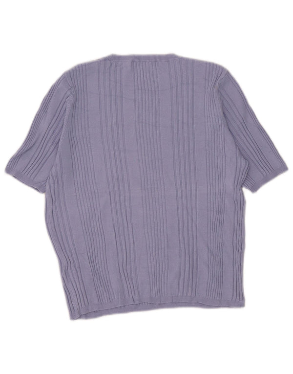 Pulover pentru femei Marks & Spencer, cu mânecă scurtă, cu gât crew, UK 14 Medium B
