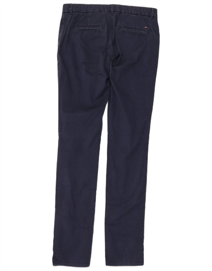 TOMMY HILFIGER Pantaloni subțiri pentru femei L28 L34 Bumbac bleumarin