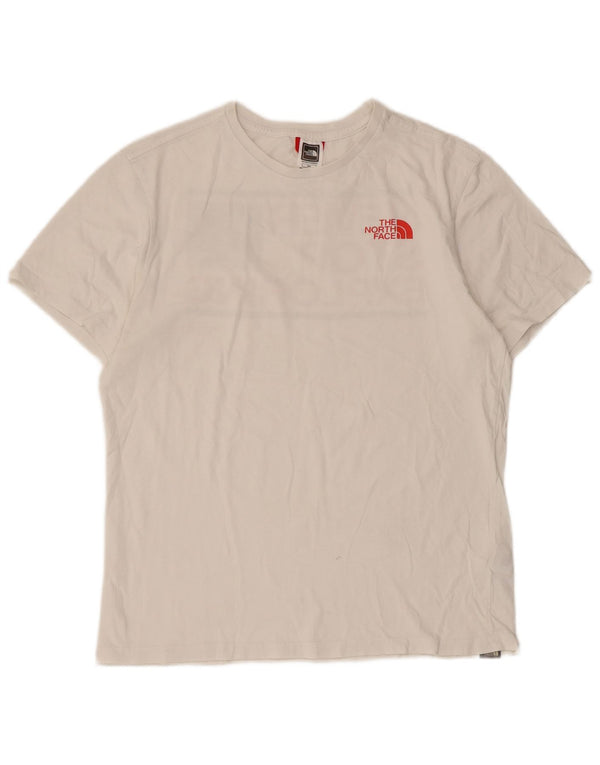 Tricou grafic pentru bărbați The North Face Top mic, alb, bumbac
