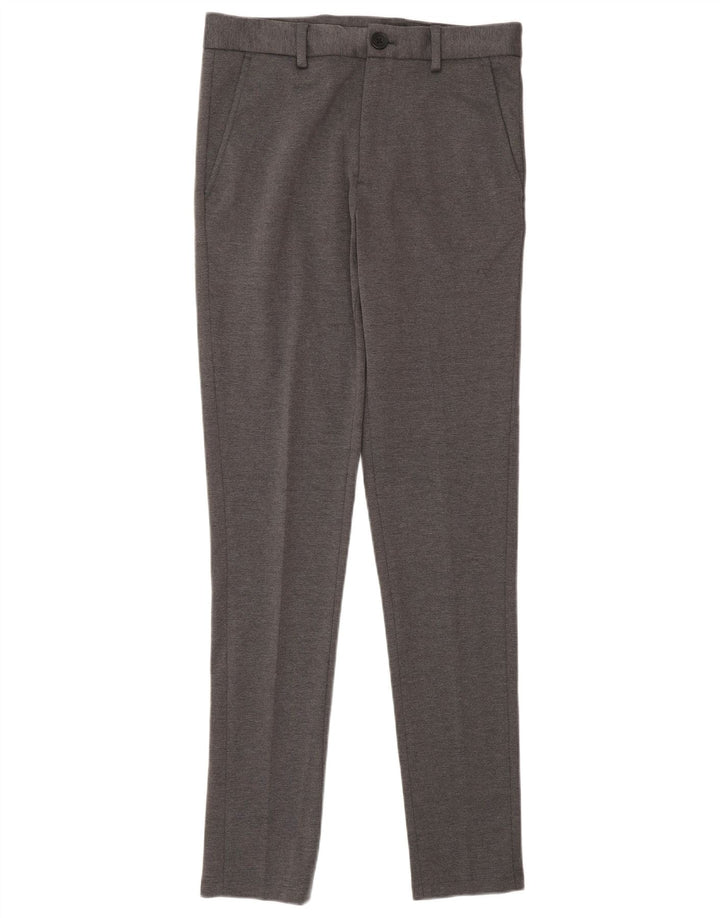 Pantaloni chino slim pentru femei Jack & Jones XS W28 L32 poliester gri