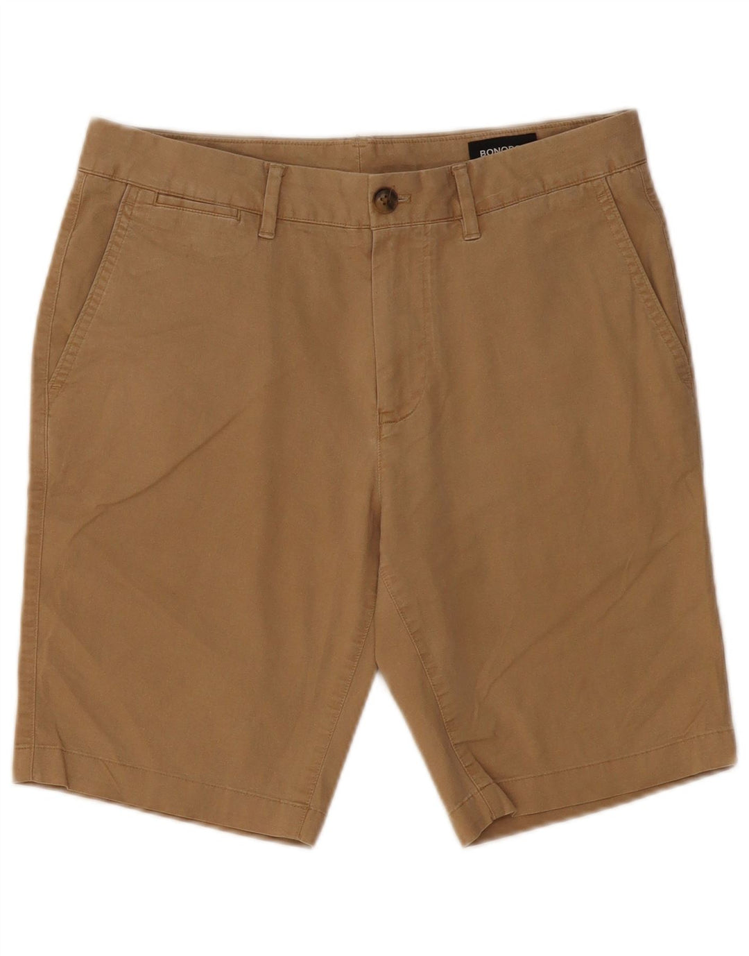 BONOBOS Pantaloni scurți chino pentru bărbați W30, bumbac mediu bej