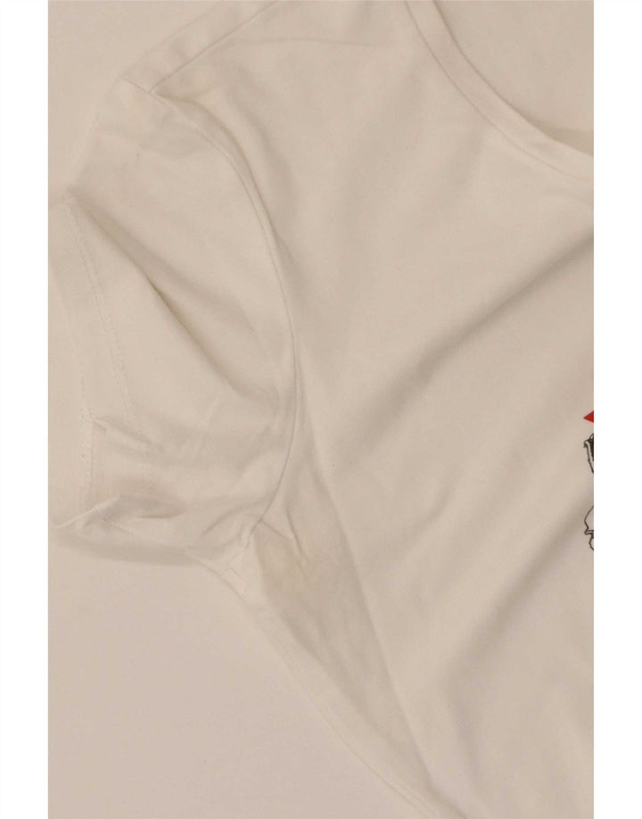Tricou grafic Guess pentru femei Top UK 12 Medium White