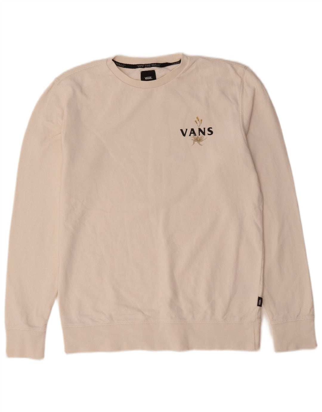 Hanorac grafic pentru bărbați Vans Jumper mic, alb, bumbac