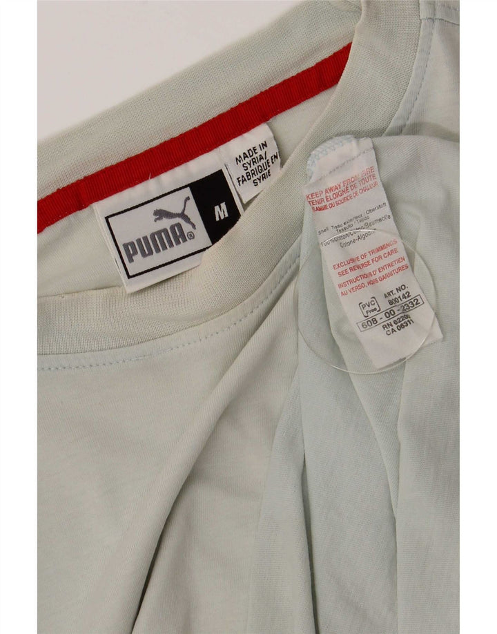 Tricou cu mânecă scurtă Puma pentru bărbați, top din bumbac albastru mediu