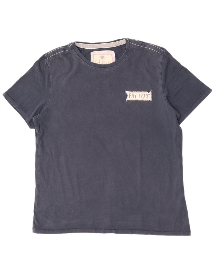 Tricou cu grafică pentru bărbați Fat Face Top mediu din bumbac bleumarin