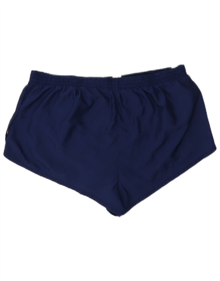 Pantaloni scurți sport ADIDAS pentru femei UK 18 XL bleumarin poliester color bloc