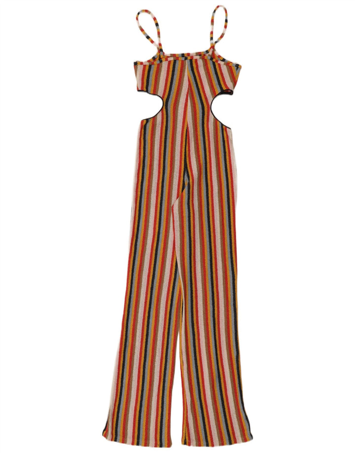 Salopetă fără mâneci decupată pentru femei Zara UK 12 Medium, multicoloră, cu dungi