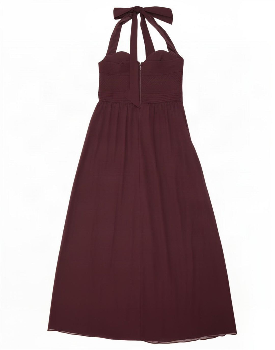 Coast Womens Maxi Halter Dress UK 12 Medium Burgundy Poliester