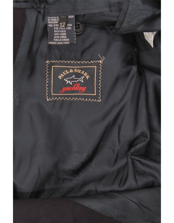 Jachetă pentru bărbați Paul & Shark cu 2 nasturi IT 52 XL Lână virgină bleumarin