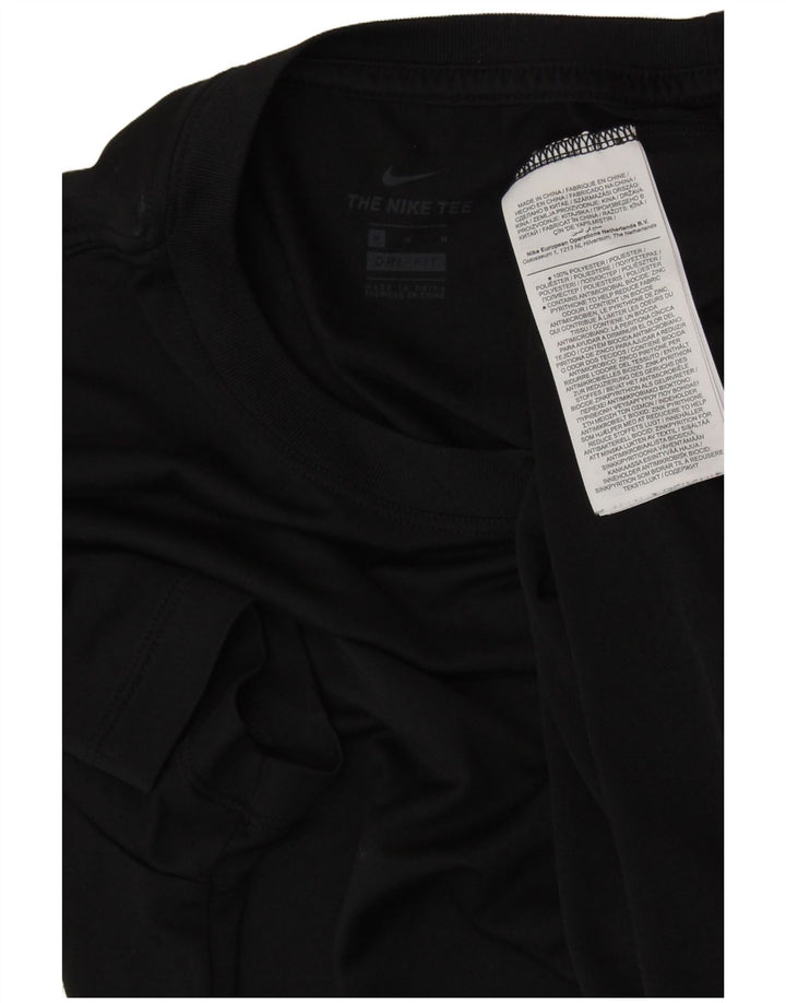 Tricou grafic NIKE Dri Fit pentru femei Top UK 14 Poliester mediu negru