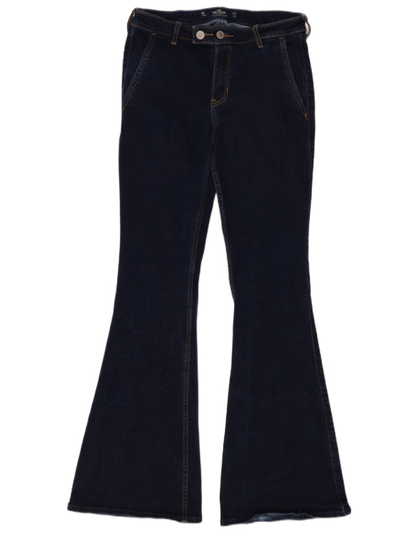 Blugi evazați vintage pentru femei Hollister US 5 Medium W27 L32 Bleumarin