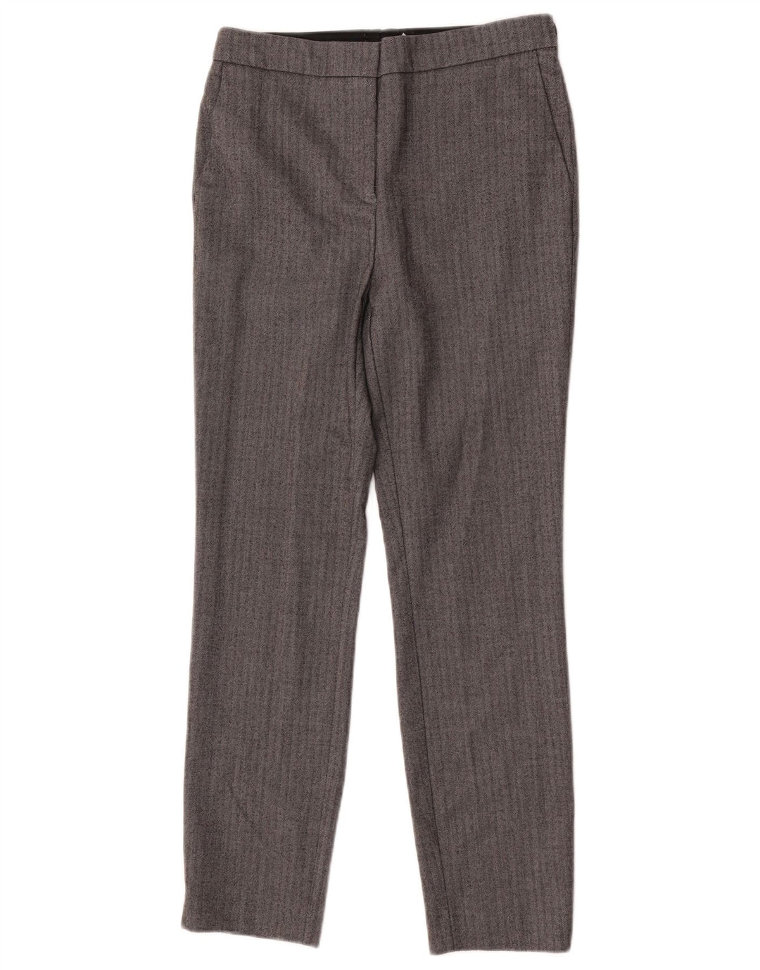 Pantaloni de costum slim pentru femei Zara Mici L26 L26 Gri Herringbone