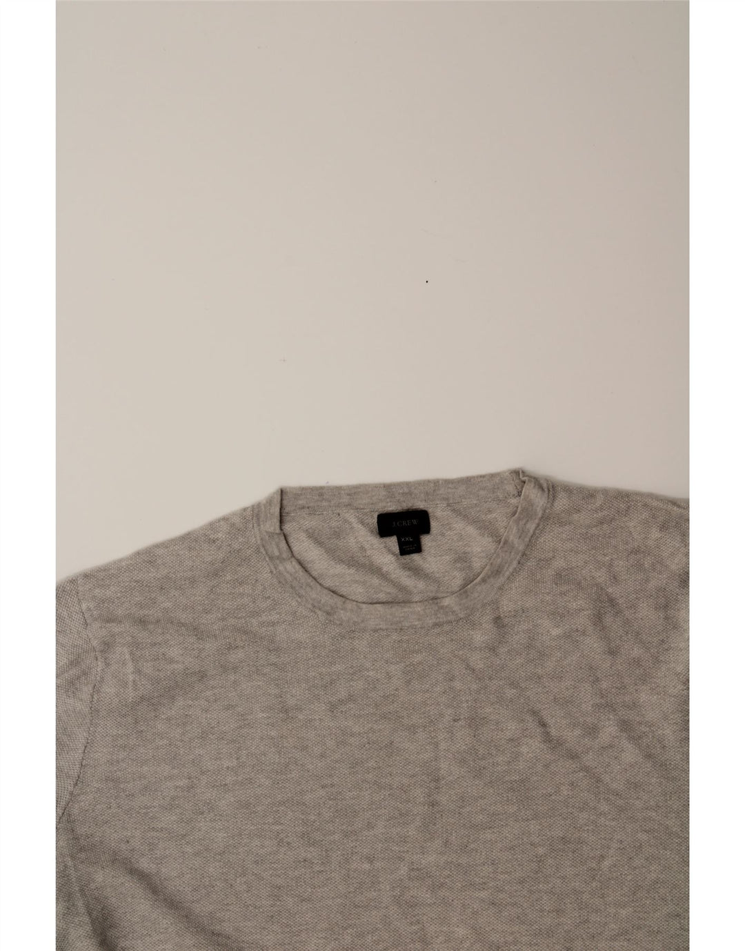 J. CREW Mens Crew Neck Jumper Sweater 2XL Grey Vintage J. Crew and Second-Hand J. Crew from Messina Hembry 