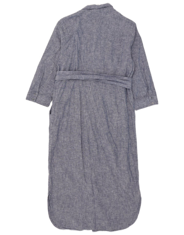 Rochie cămașă supradimensionată Boden pentru femei, cu mâneci 3/4, UK 10, in albastru marin mic