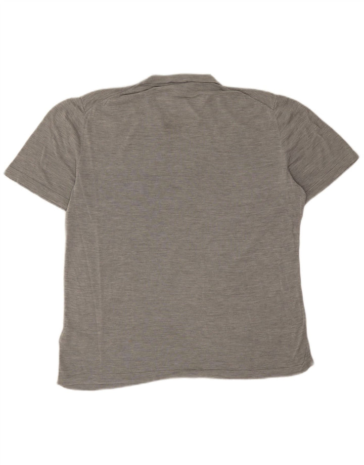 Tricou pentru bărbați Cos Top mare, gri bumbac cu pete