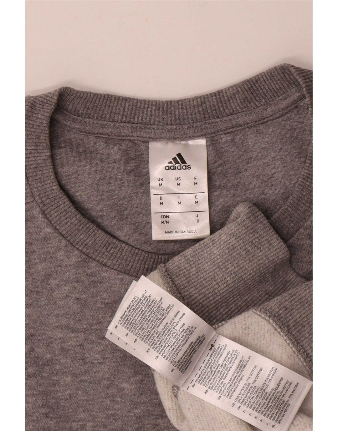 Hanorac pentru bărbați Adidas Jumper Medium Gri Pete Bumbac