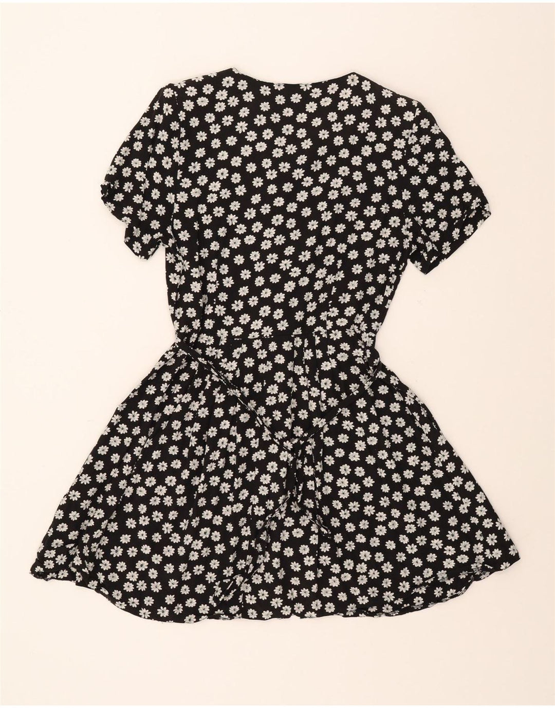 MAXIME Womens Oversized A-Line Dress EU 34 XS Black Floral Vintage Maxime and Second-Hand Maxime from Messina Hembry 
