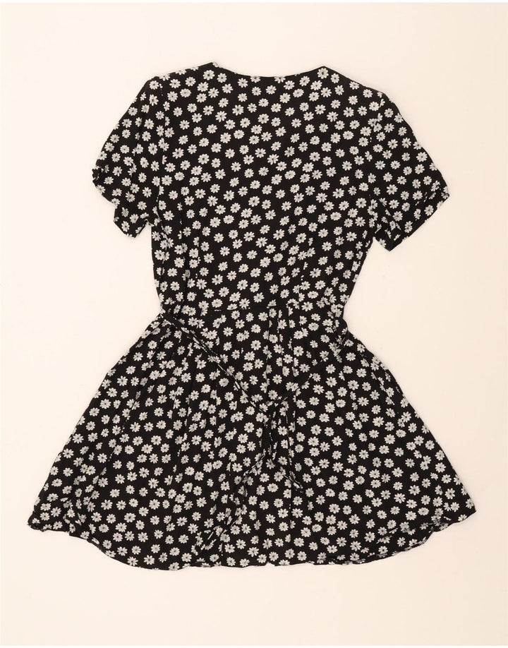 MAXIME Womens Oversized A-Line Dress EU 34 XS Black Floral Vintage Maxime and Second-Hand Maxime from Messina Hembry 