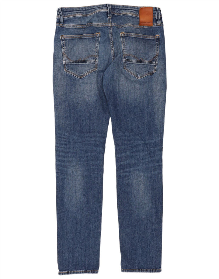 Blugi Jack & Jones GLENN Slim pentru bărbați W32 L32 bumbac albastru