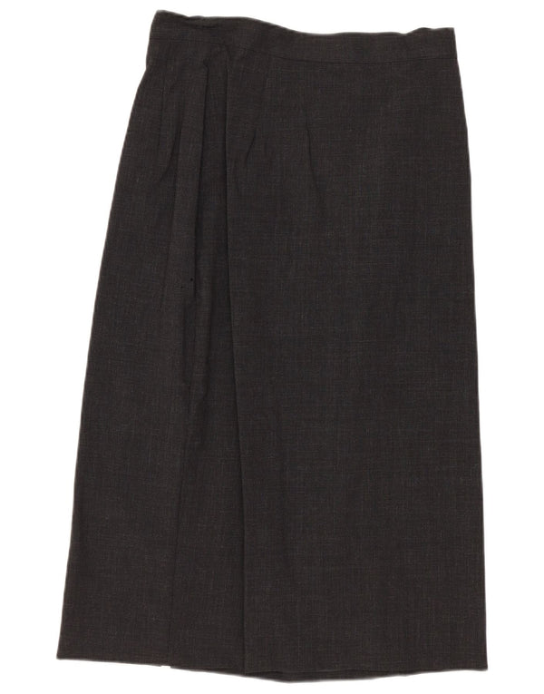 CALVIN KLEIN Womens Straight Skirt US 8 Medium W26  Grey Wool