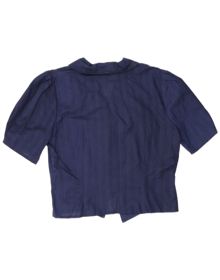 Bluză Cămașă Vintage Femei IT 44 Medium Bleumarin Dună