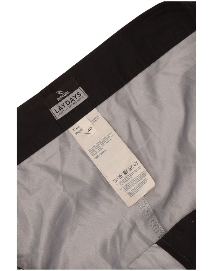Pantaloni scurți de înot Rip Curl pentru bărbați XL, negru, poliester color bloc