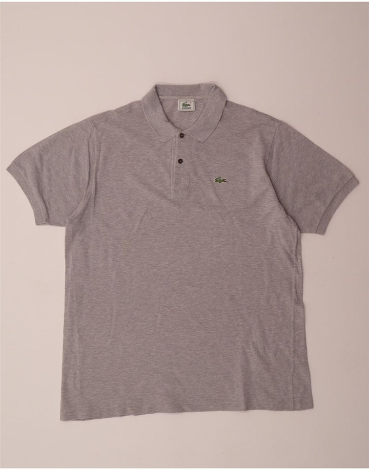 LACOSTE Mens Polo Shirt Size 6 XL Grey Cotton