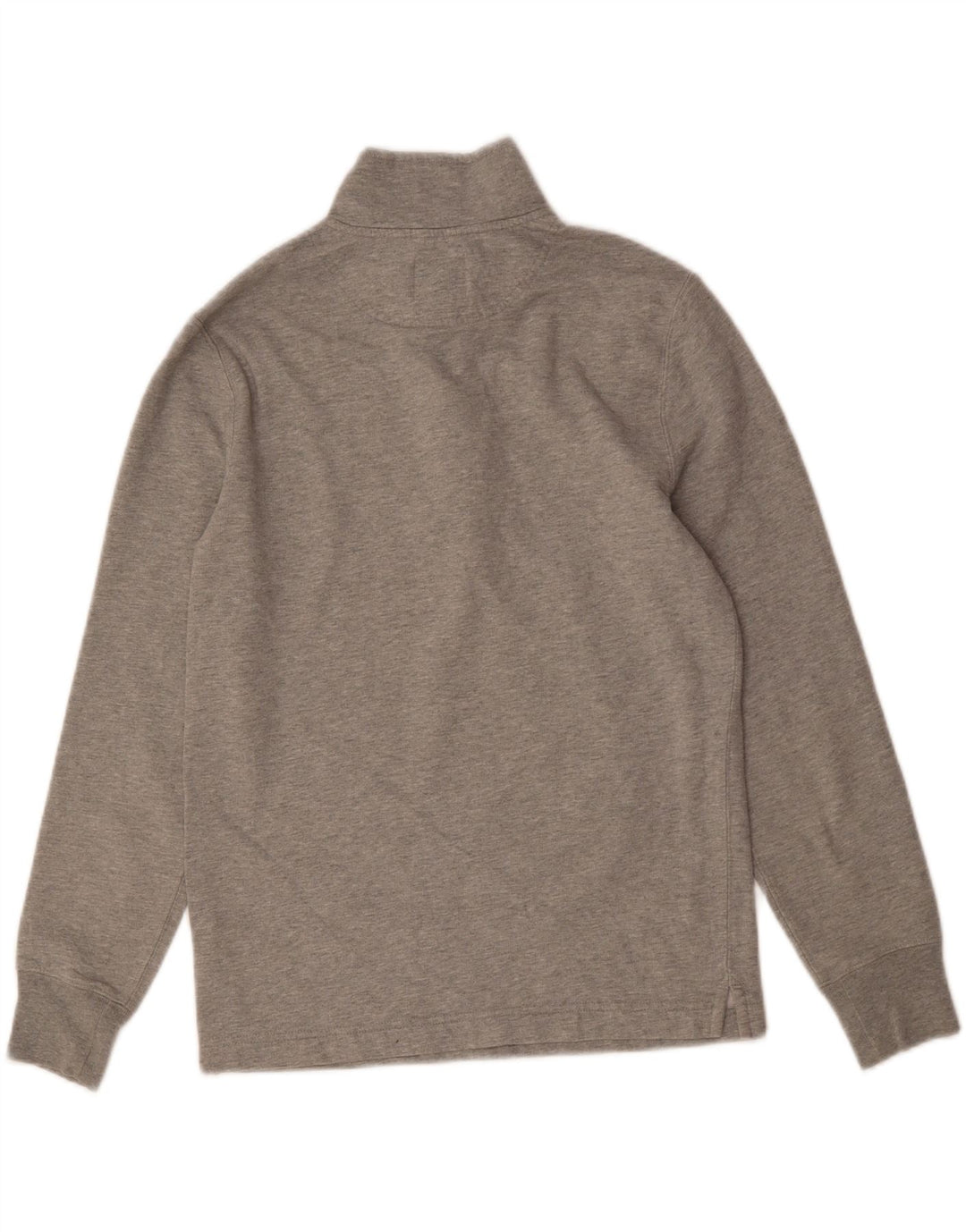 J. CREW Mens Button Neck Sweatshirt Jumper XS Grey Cotton Vintage J. Crew and Second-Hand J. Crew from Messina Hembry 