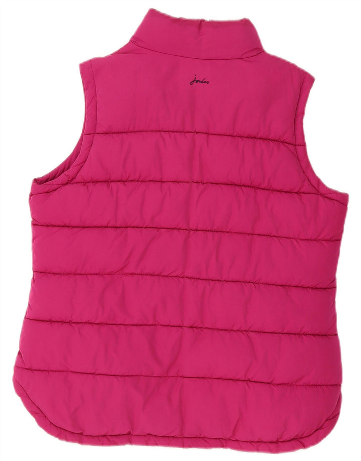 Gilet căptușit pentru femei Joules UK 14, mare, roz, poliester