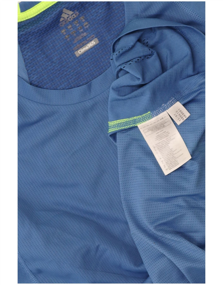 ADIDAS Mens Clima 365 T-Shirt Top XL Blue Polyester