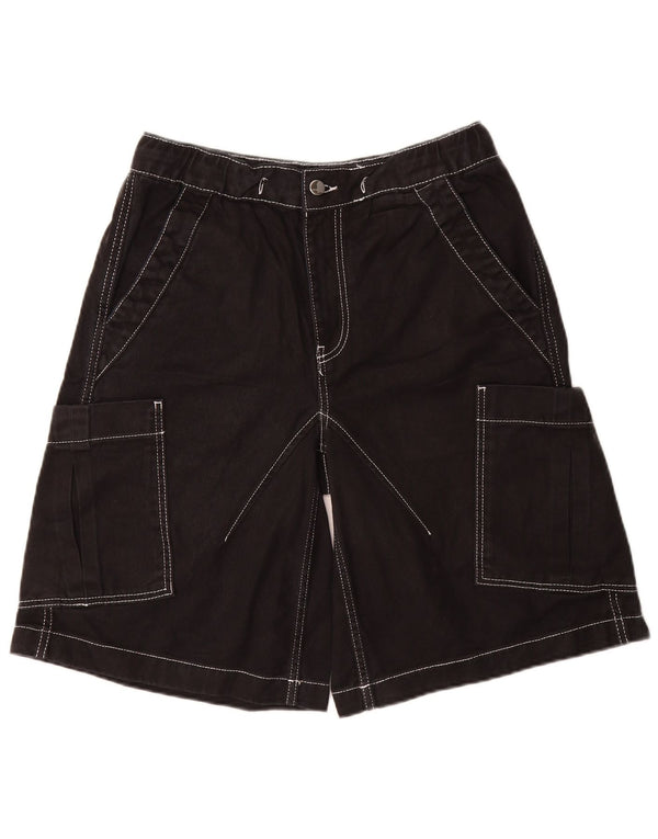 Pantaloni scurti cargo pentru bărbați ZARA Small W30 Bumbac negru