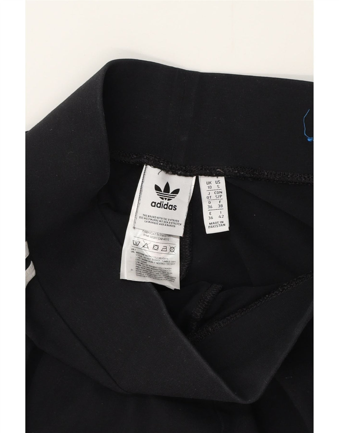 Leggings pentru femei Adidas UK 10 mic bumbac negru