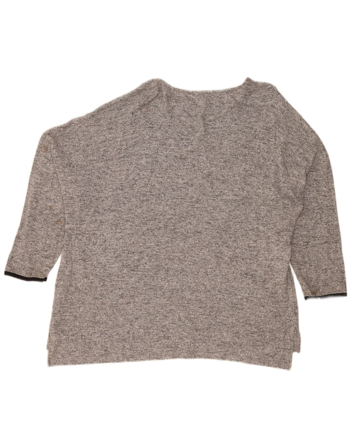 Top supradimensionat pentru femei Zara, cu mâneci 3/4 UK 16, mare, gri pete