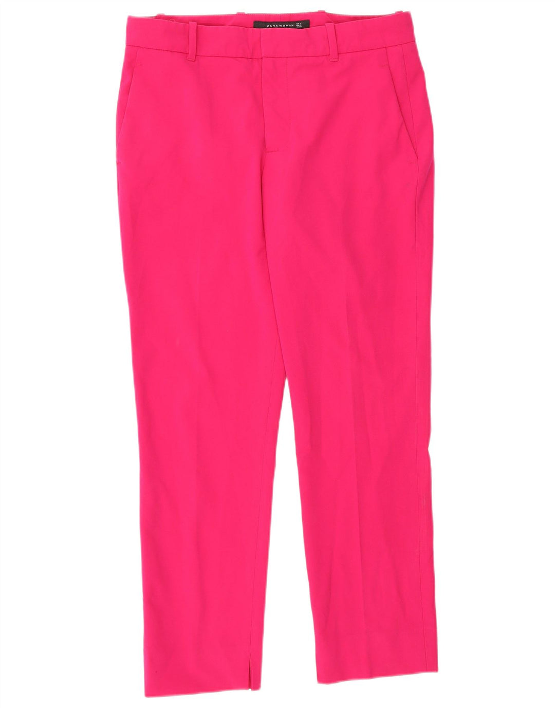 Pantaloni chino slim pentru femei Zara Mici L26 L26 Poliester roz