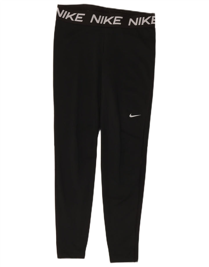Leggings Nike Dri Fit Graphic pentru femei UK 14 Poliester negru mare