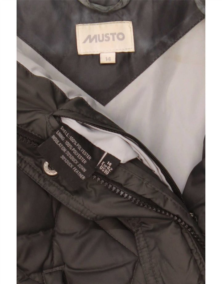 Musto Gilet căptușit pentru femei UK 14, mare, negru, poliester
