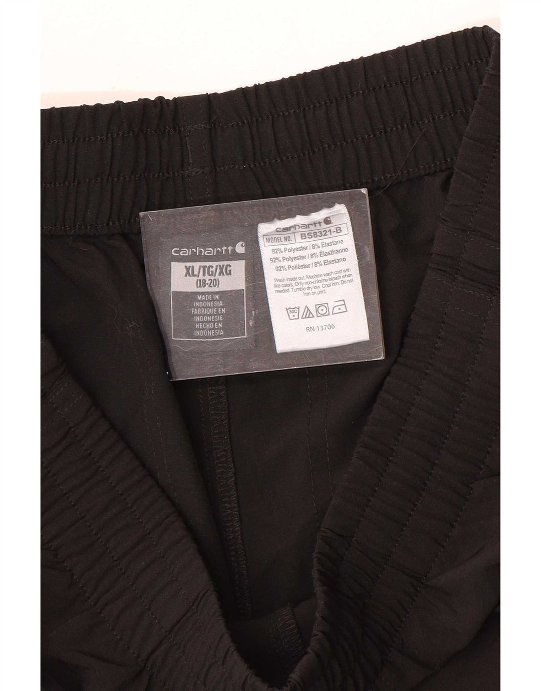 Pantaloni scurti sport Carhartt pentru baieti 13-14 ani XL poliester negru