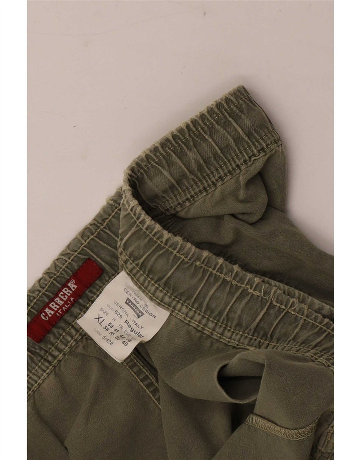 Pantaloni scurți chino obișnuiți pentru bărbați Carrera XL W38 bumbac kaki