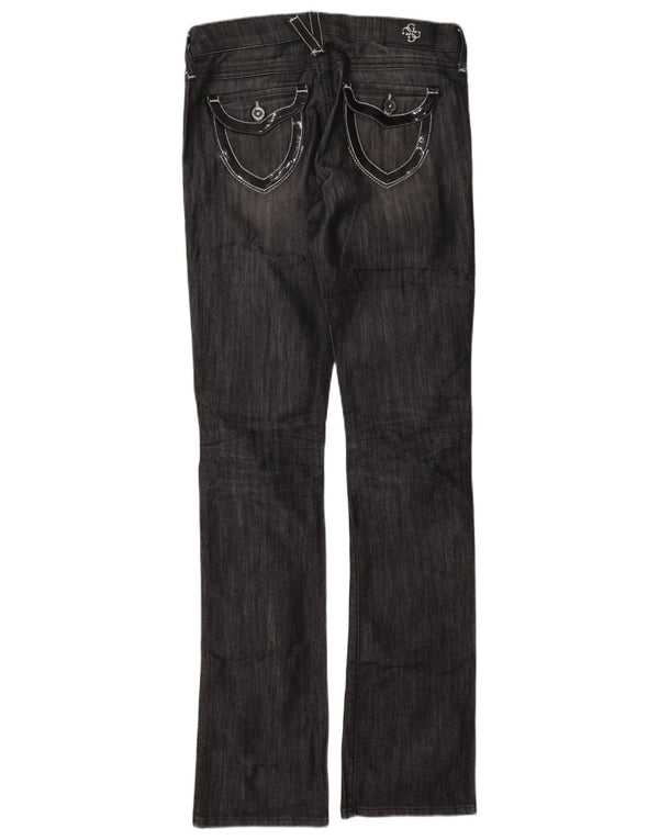 Blugi slim pentru femei Guess Bootcut W26 L33 bumbac gri