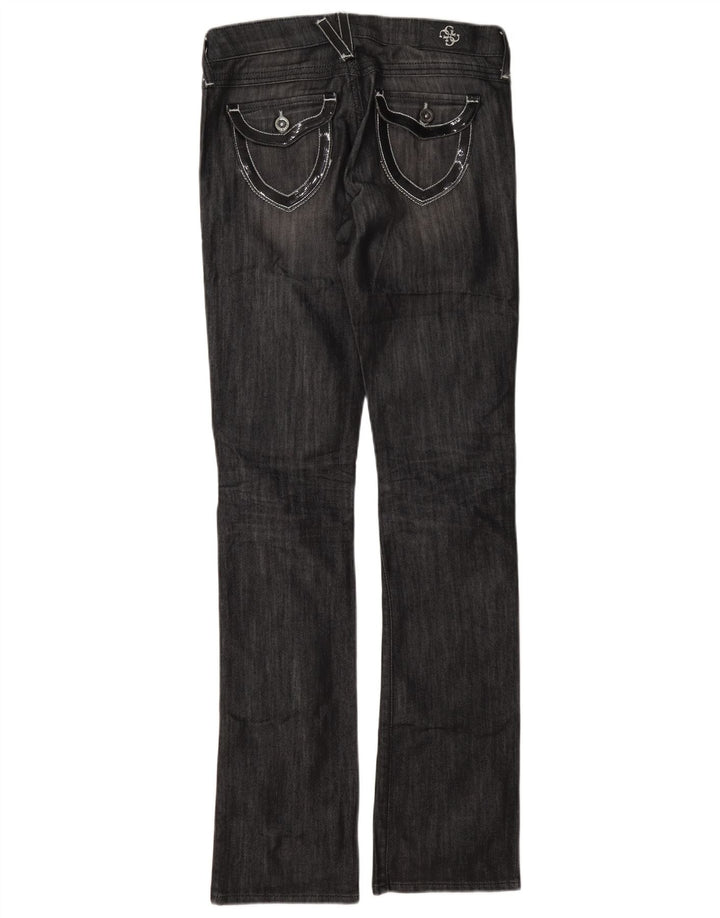 Blugi slim pentru femei Guess Bootcut W26 L33 bumbac gri