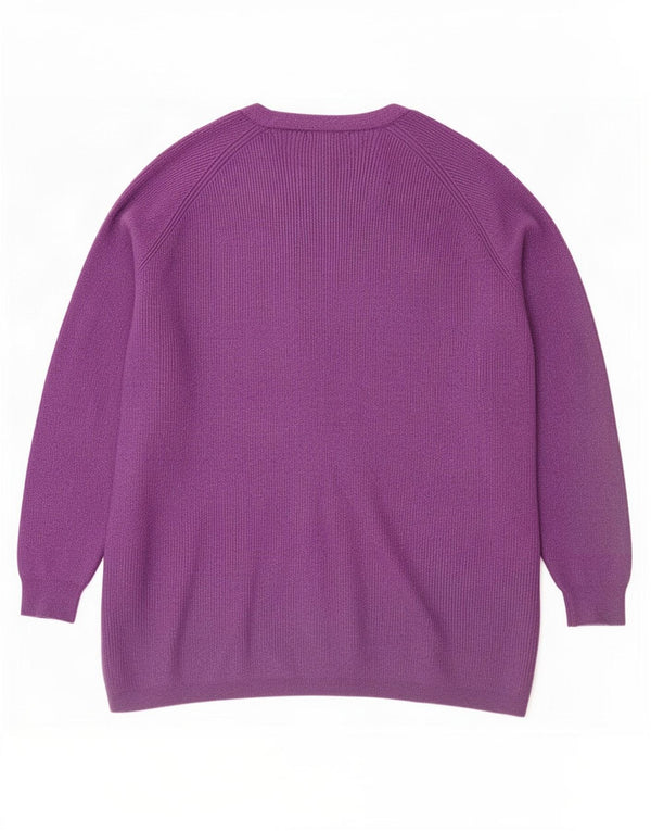 Pulover cardigan pentru femei Marks & Spencer UK 18 XL Viscoză mov cu pături