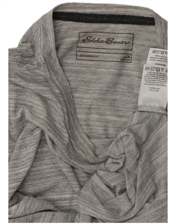 EDDIE BAUER Tricou pentru bărbați Top, Gri mediu, bumbac cu dungi